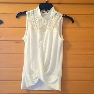 Mock neck Tank-American Rags